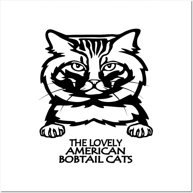 THE LOVELY AMERICAN BOBTAIL CATS Wall Art by RejiBoustArts